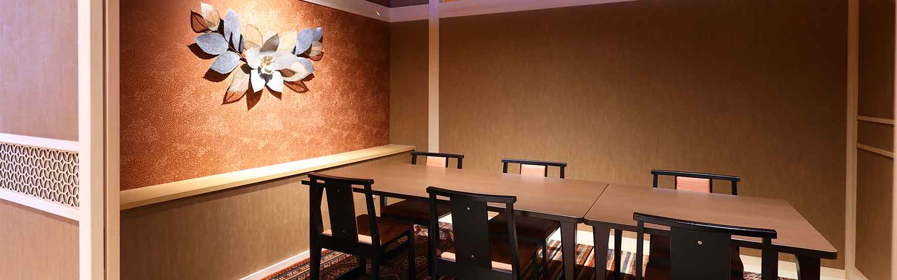 お食事は個室でごゆっくりどうぞ