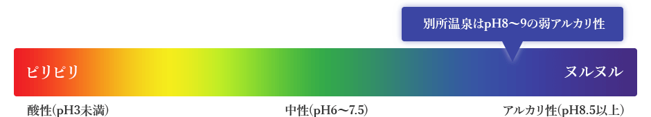 別所温泉はpH8~9の弱アルカリ性